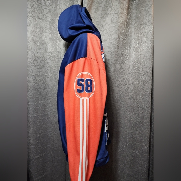 NFL Denver Broncos NWOT Men's 3XL Pullover Hoodie in Blue, Orange, and White - Picture 3 of 7